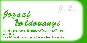 jozsef moldovanyi business card